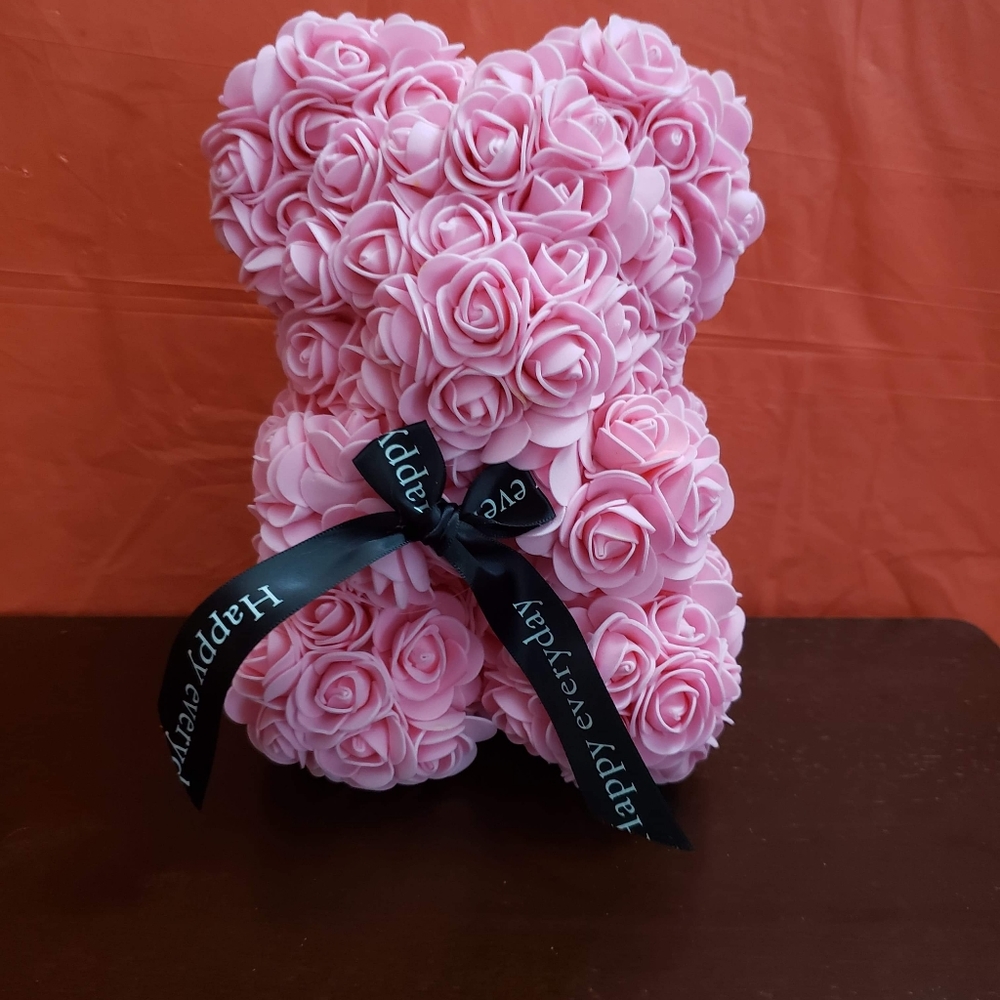 Flower rose teddy bear